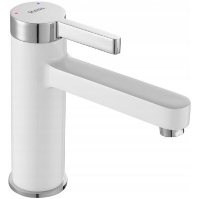 Bateria umywalkowa Polo Niska Biała Chrom - REA Bateria umywalkowa Polo Niska Biała Chrom - REA