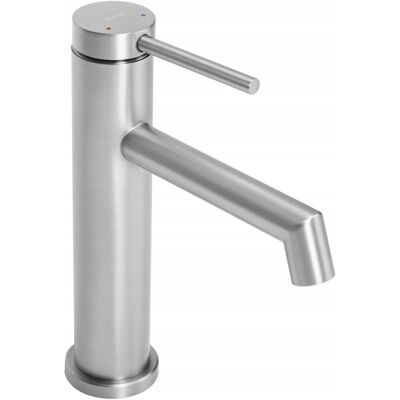 Bateria Umywalkowa Stojąca Niska Stal Szczotkowana Inox Nikiel REA FOSS Bateria Umywalkowa Stojąca Niska Stal Szczotkowana Inox Nikiel REA FOSS