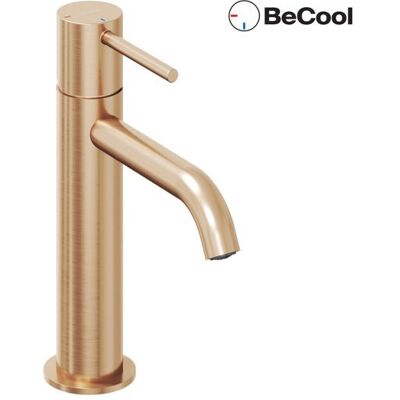Bateria umywalkowa stojąca Ravak Espirit BeCool ES 012.61RG 190 mm bez korka szczotkowane różowe złoto 1szt Bateria umywalkowa stojąca Ravak Espirit BeCool ES 012.61RG 190 mm bez korka szczotkowane różowe złoto 1szt