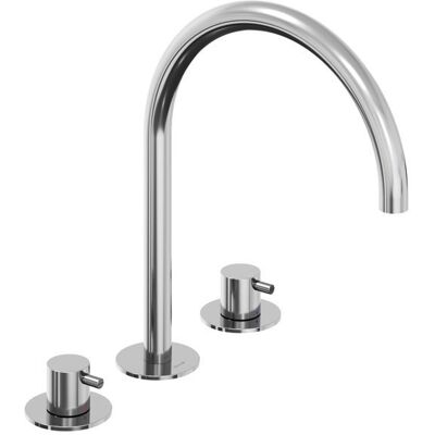 Bateria umywalkowa stojąca Ravak Espirit ES 018.00CR 3-otworowa 270 mm bez korka chrom 1szt Bateria umywalkowa stojąca Ravak Espirit ES 018.00CR 3-otworowa 270 mm bez korka chrom 1szt
