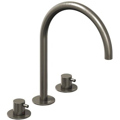 Bateria umywalkowa stojąca Ravak Espirit ES 018.20GB 3-otworowa 270 mm bez korka grafit 1szt Bateria umywalkowa stojąca Ravak Espirit ES 018.20GB 3-otworowa 270 mm bez korka grafit 1szt
