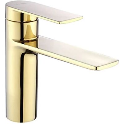 Bateria umywalkowa STORM Niska Gold Złota - REA Bateria umywalkowa STORM Niska Gold Złota - REA