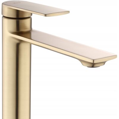 Bateria umywalkowa STORM Wysoka Brush Gold złota szczotkowana - REA Bateria umywalkowa STORM Wysoka Brush Gold złota szczotkowana - REA