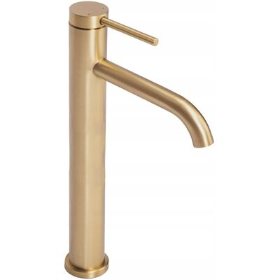 BATERIA UMYWALKOWA WYSOKA ZŁOTA REA CLIF GOLD BRUSH STOJĄCA SZCZOTKOWANA BATERIA UMYWALKOWA WYSOKA ZŁOTA REA CLIF GOLD BRUSH STOJĄCA SZCZOTKOWANA