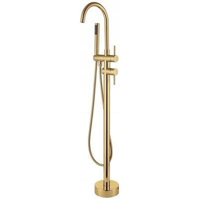 ROYAL Bateria wannowa podłogowa 6260 złota połysk ROYAL Bateria wannowa podłogowa 6260 złota połysk