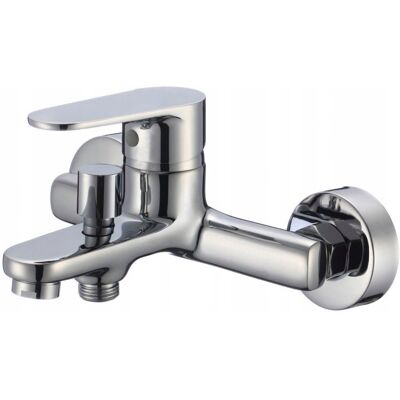 Hydroland Bateria wannowa ścienna bez natrysku Nero chrom Hydroland Bateria wannowa ścienna bez natrysku Nero chrom