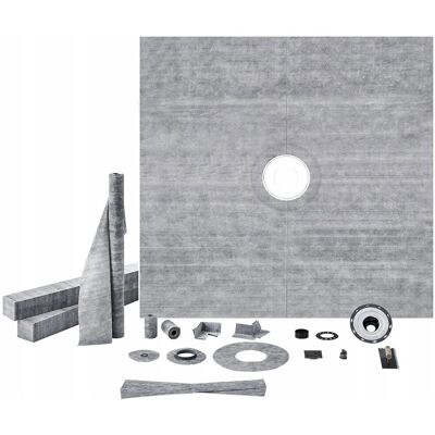 Vevor Brodzik prysznicowy 1828x1828 mm odpływ 50mm zestaw wkładka PVC nierdzewna Vevor Brodzik prysznicowy 1828x1828 mm odpływ 50mm zestaw wkładka PVC nierdzewna