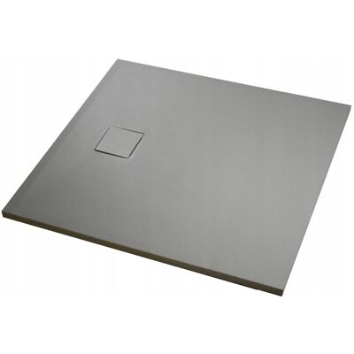 Durasan Brodzik prysznicowy BLOOM 100x80x2,6 prostokąt fi90, SMC, na wymiar SZARY Durasan Brodzik prysznicowy BLOOM 100x80x2,6 prostokąt fi90, SMC, na wymiar SZARY