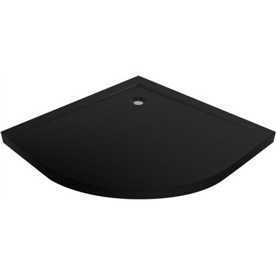 Durasan Brodzik prysznicowy polski N-90 slim POSEJDON 90x90x5cm półokrągły czarny Durasan Brodzik prysznicowy polski N-90 slim POSEJDON 90x90x5cm półokrągły czarny