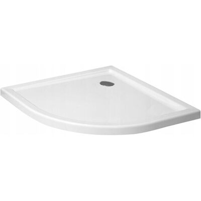 Durasan Brodzik prysznicowy polski slim Global R55 80x80x5,5 półokrągły akryl biały Durasan Brodzik prysznicowy polski slim Global R55 80x80x5,5 półokrągły akryl biały