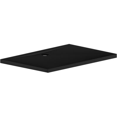 Durasan Brodzik prysznicowy slim polski FENIKS 100x80x5cm prostokątny czarny Durasan Brodzik prysznicowy slim polski FENIKS 100x80x5cm prostokątny czarny
