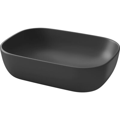 Inny producent Cersanit Moduo umywalka 50x36 cm nablatowa prostokątna antracyt K116-108 Inny producent Cersanit Moduo umywalka 50x36 cm nablatowa prostokątna antracyt K116-108