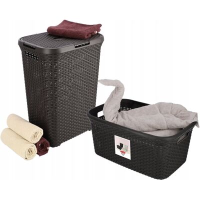 KADAX Curver 189206 Kosz Na Bieliznę Natural Style, 60l KADAX Curver 189206 Kosz Na Bieliznę Natural Style, 60l