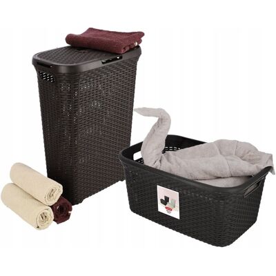 KADAX Curver 193009 Kosz Na Bieliznę Natural Style, 40l KADAX Curver 193009 Kosz Na Bieliznę Natural Style, 40l