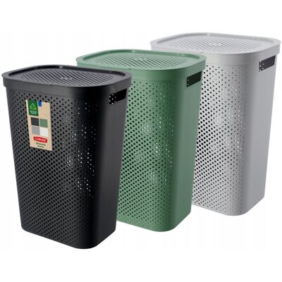 KADAX Curver Kosze Pojemniki Na Pranie Z Pokrywą 3x60L KADAX Curver Kosze Pojemniki Na Pranie Z Pokrywą 3x60L