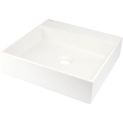 Inny producent Deante Correo umywalka 40x40 cm nablatowa kwadratowa alabaster CQRAU4S Inny producent Deante Correo umywalka 40x40 cm nablatowa kwadratowa alabaster CQRAU4S