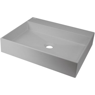 Inny producent Deante Correo umywalka 50x40 cm nablatowa prostokątna szary metalik CQRSU5S Inny producent Deante Correo umywalka 50x40 cm nablatowa prostokątna szary metalik CQRSU5S