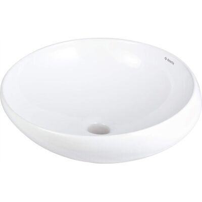 Deante Umywalka ceramiczna nablatowa asymetryczna Alpinia biały CGA_6U42 Deante Umywalka ceramiczna nablatowa asymetryczna Alpinia biały CGA_6U42