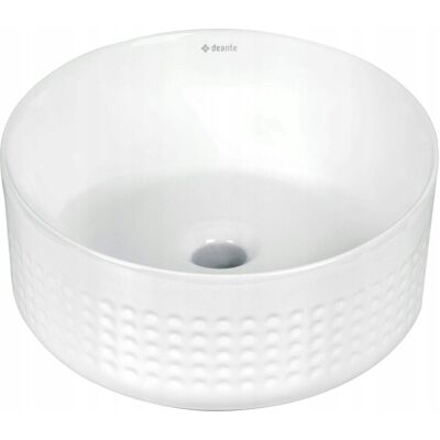 Deante Umywalka ceramiczna nablatowa asymetryczna Silia biały CDX_6U3S Deante Umywalka ceramiczna nablatowa asymetryczna Silia biały CDX_6U3S