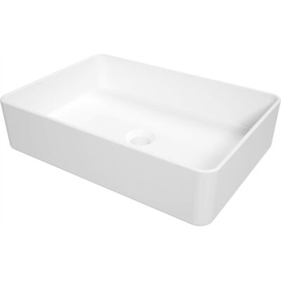 Deante Umywalka ceramiczna nablatowa Square biały CGS_6U5S Deante Umywalka ceramiczna nablatowa Square biały CGS_6U5S