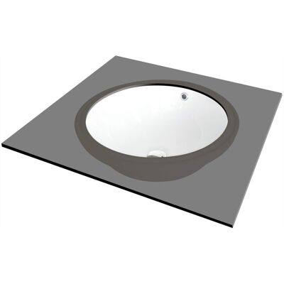 Deante Umywalka ceramiczna podblatowa Alpinia biały CGA_6U3U Deante Umywalka ceramiczna podblatowa Alpinia biały CGA_6U3U