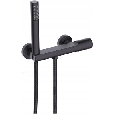 Valvex DECOR BLACK Bateria natryskowa ścienna z akcesoriami Valvex DECOR BLACK Bateria natryskowa ścienna z akcesoriami