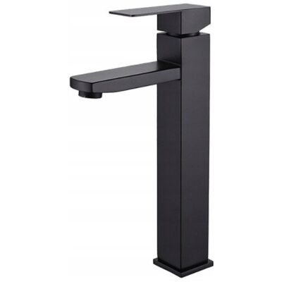 Delvant Square Bateria Umywalkowa Wysoka Czarna Delvant Square Bateria Umywalkowa Wysoka Czarna