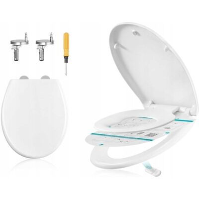 Deska sedesowa Songmics BTL101WZ01 biały duroplast Deska sedesowa Songmics BTL101WZ01 biały duroplast