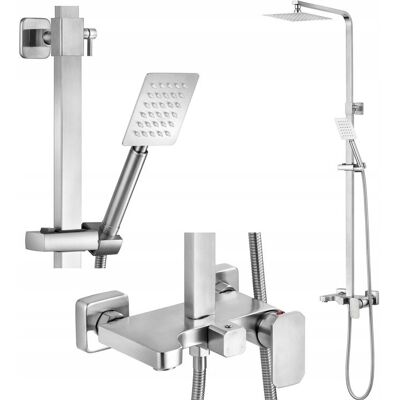 DESZCZOWNICA KOLUMNOWA PRYSZNICOWA INOX STEELY 4 FALA 75665 DESZCZOWNICA KOLUMNOWA PRYSZNICOWA INOX STEELY 4 FALA 75665