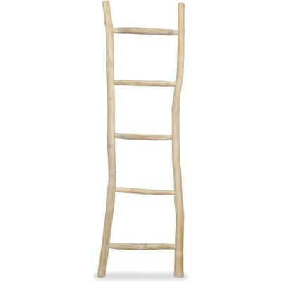 Wieszak na ręczniki z teaku z 5 szczeblami - Mebel łazienkowy Wieszak na ręczniki z teaku z 5 szczeblami - Mebel łazienkowy