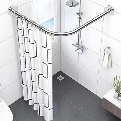 Inny producent Drążek prysznicowy łukowy uyoyous 70-95 x 25 mm srebrny Inny producent Drążek prysznicowy łukowy uyoyous 70-95 x 25 mm srebrny