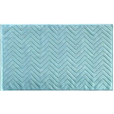 Intirilife Dywanik łazienkowy Shower Mat w kolorze niebieskim dla suchych podłóg w łazience, pralni i WC Intirilife Dywanik łazienkowy Shower Mat w kolorze niebieskim dla suchych podłóg w łazience, pralni i WC