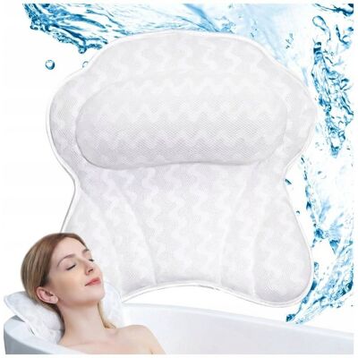Candellux Lighting Ergonomiczna Poduszka do kąpieli wanny przyssawki SPA z siatki i gąbki Candellux Lighting Ergonomiczna Poduszka do kąpieli wanny przyssawki SPA z siatki i gąbki