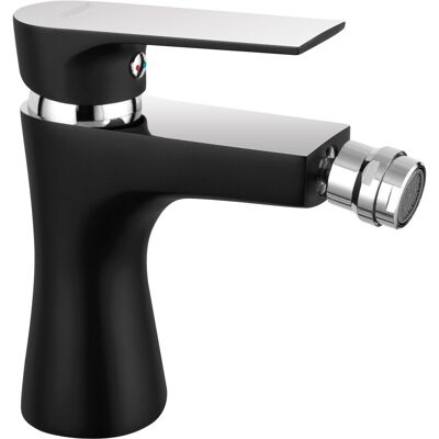 Inny producent Ferro Algeo Square Black bateria bidetowa stojąca czarny mat/chrom BAQ6BLC Inny producent Ferro Algeo Square Black bateria bidetowa stojąca czarny mat/chrom BAQ6BLC