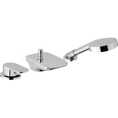 Sapho GLAM bateria na brzeg wanny, trzyelementowa, chrom Sapho GLAM bateria na brzeg wanny, trzyelementowa, chrom