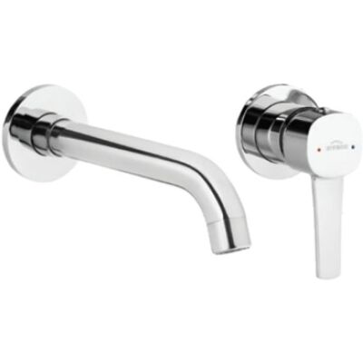 Invena Bateria Umywalkowa Podtynkowa Glamour Srebrny, Invena Trend Invena Bateria Umywalkowa Podtynkowa Glamour Srebrny, Invena Trend