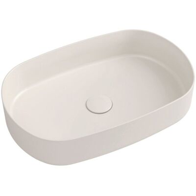 Isvea INFINITY OVAL umywalka ceramiczna nablatowa 55x36 cm Ivory 10NF65055-2K Isvea INFINITY OVAL umywalka ceramiczna nablatowa 55x36 cm Ivory 10NF65055-2K