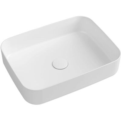 Isvea INFINITY RECTANGLE umywalka ceramiczna nablatowa 50x36 cm biała 10NF65050 Isvea INFINITY RECTANGLE umywalka ceramiczna nablatowa 50x36 cm biała 10NF65050