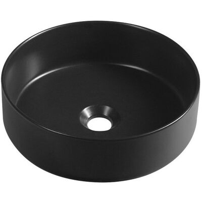 Isvea INFINITY ROUND umywalka ceramiczna nablatowa Ø36x 12 cm czarny mat 10NF65036B Isvea INFINITY ROUND umywalka ceramiczna nablatowa Ø36x 12 cm czarny mat 10NF65036B