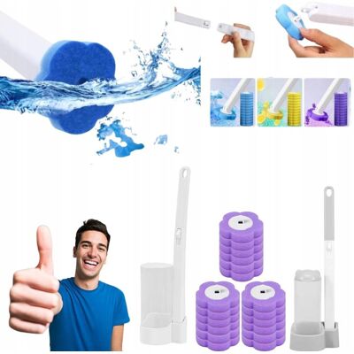 nieznany producent JEDNORAZOWA SZCZOTKA DO WC + 18 WKŁADÓW ZESTAW DO CZYSZCZENIA TOALETY nieznany producent JEDNORAZOWA SZCZOTKA DO WC + 18 WKŁADÓW ZESTAW DO CZYSZCZENIA TOALETY