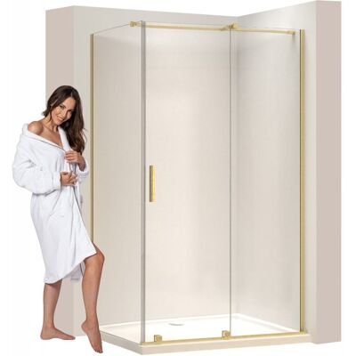 REA Montana Gold Szczotka 100x90 Kabina Prysznicowa - Prysznic REA Montana Gold Szczotka 100x90 Kabina Prysznicowa - Prysznic