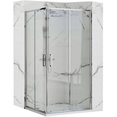 Rea Kabina Prysznicowa Chrom Rozsuwana 80x100 Punto Rea Kabina Prysznicowa Chrom Rozsuwana 80x100 Punto