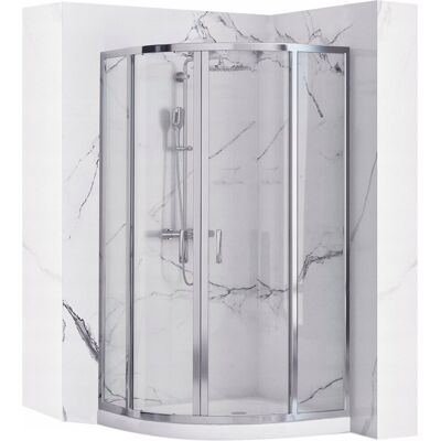 Rea Look Chrome Kabina Prysznicowa Kątowa 80x80 - Prysznic Rea Look Chrome Kabina Prysznicowa Kątowa 80x80 - Prysznic