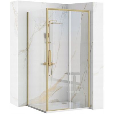 Inny producent Kabina Prysznicowa Narożna Rapid SLIDE 130x100 BRUSH GOLD Rozsuwana Inny producent Kabina Prysznicowa Narożna Rapid SLIDE 130x100 BRUSH GOLD Rozsuwana