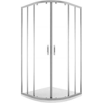 Kabina prysznicowa półokrągła Durasan R55 90x90 chrom 8 mm brodzik slim Kabina prysznicowa półokrągła Durasan R55 90x90 chrom 8 mm brodzik slim