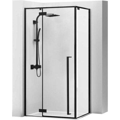 Kabina Prysznicowa Uchylna Czarna Fargo 90x120 Rea Kabina Prysznicowa Uchylna Czarna Fargo 90x120 Rea