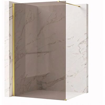 Kabina Prysznicowa Walk-In Rea Flexi Brown / Gold 130 Kabina Prysznicowa Walk-In Rea Flexi Brown / Gold 130