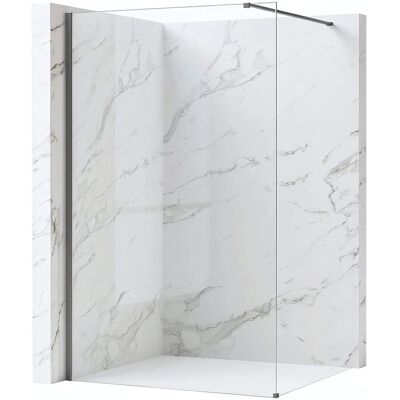 Kabina Prysznicowa Walk-In Rea Flexi Transparent / Tytan 80 Kabina Prysznicowa Walk-In Rea Flexi Transparent / Tytan 80