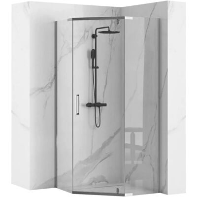 Kabina Rea Axin Chrom 90X90 Prysznicowa + Brodzikdiamond Black Kabina Rea Axin Chrom 90X90 Prysznicowa + Brodzikdiamond Black