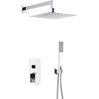 Inny producent KFA Armatura Mokait zestaw prysznicowy podtynkowy z deszczownicą chrom 5539-511-00 Inny producent KFA Armatura Mokait zestaw prysznicowy podtynkowy z deszczownicą chrom 5539-511-00